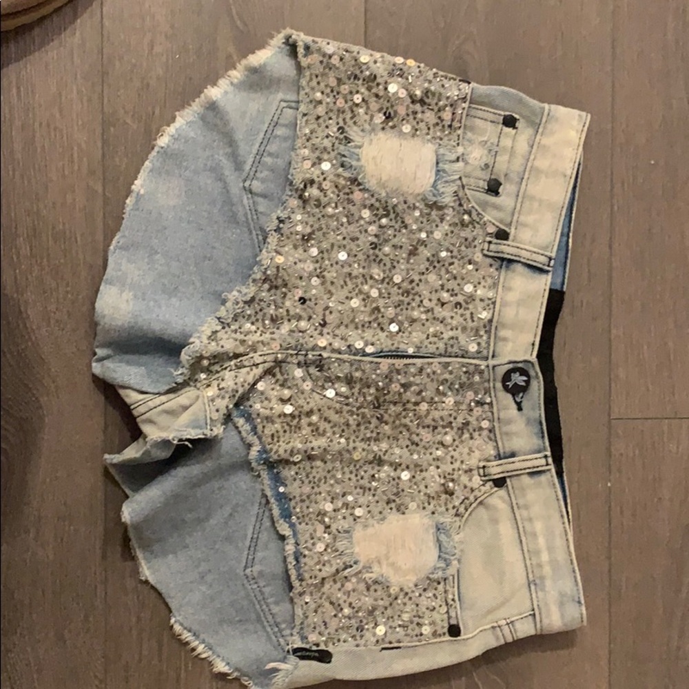 Bedazzled Jean shorts